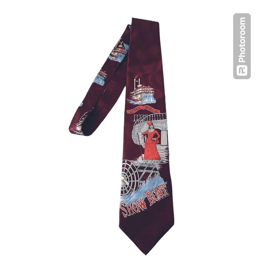 American Film Classics Showboat Vintage Mens
Novelty Silk Necktie